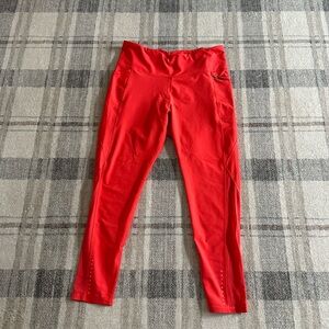 Womens Red Leggings